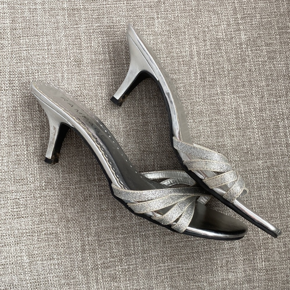 Silver Rampage sandals, size 7.5 - Picture 3 of 5